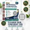 🎉🎉𝐇𝐢𝐬𝐤𝐢𝐧® 2-in-1 Microneedle & Hydrocolloid Patch | Removes raised moles, acne, flat warts, and skin tags | Helps improve wrinkles, scars, and blemishes | Invisible patches for face and body