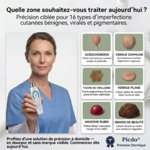 Stylo Roll-On HISKIN®
    Éliminateur d'Excroissances Cutanées & de Taches en 7 Jours
    Sans Douleur & Sans Cicatrice