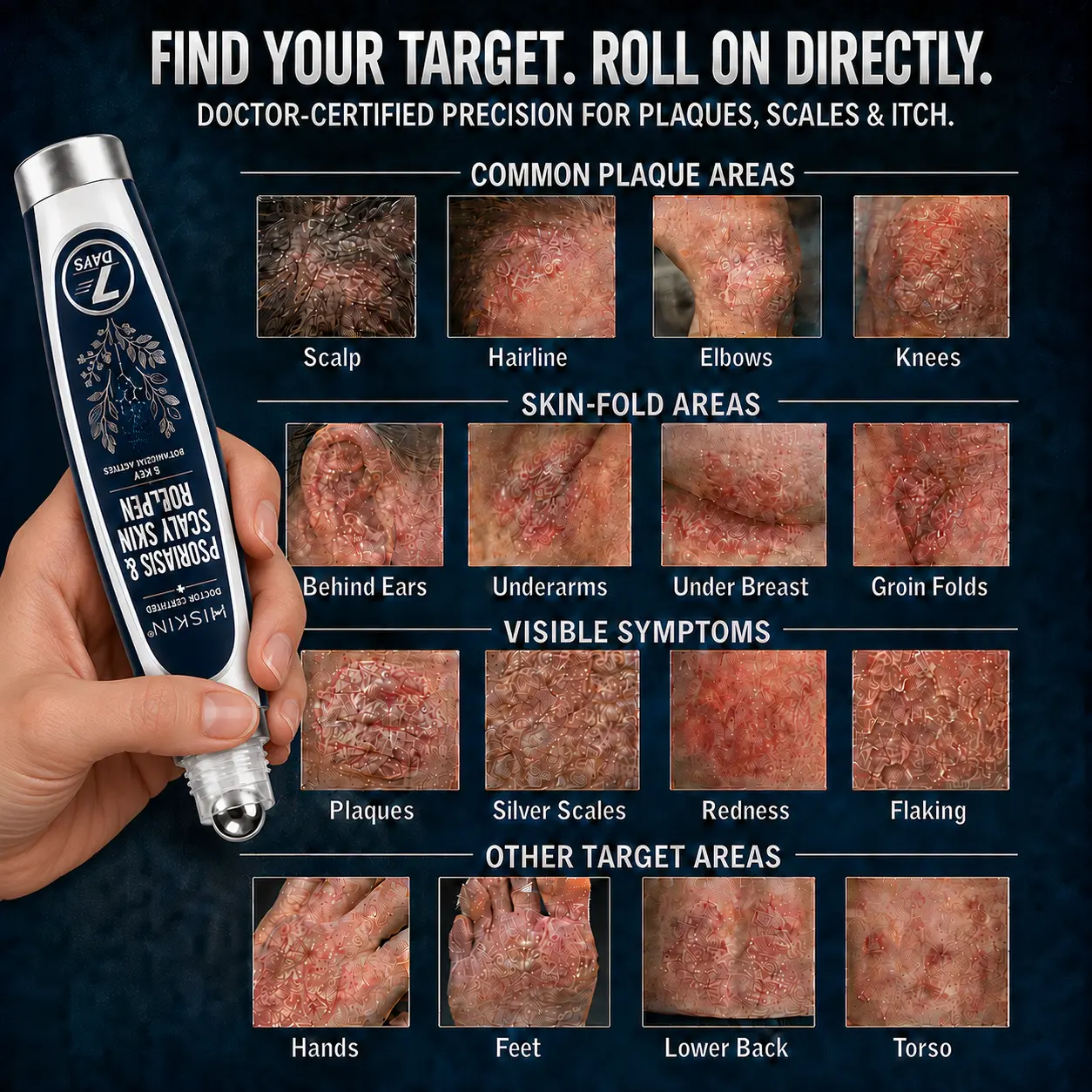 𝐇𝐈𝐒𝐊𝐈𝐍® 👩⚕️Calming Care for Psoriasis-Prone Skin |7-Day Soothing Roll
– HISKIN® Official Store