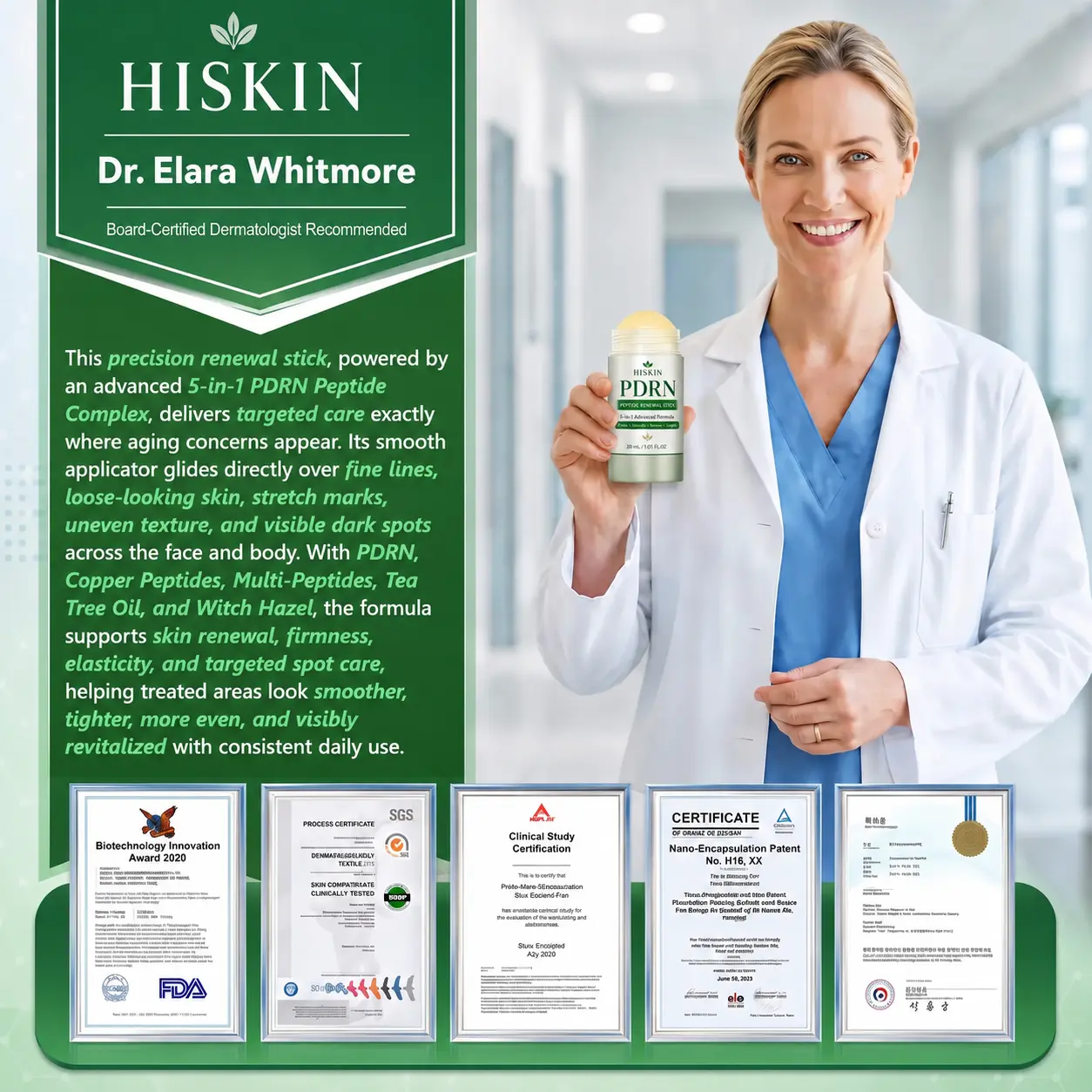 𝑯𝑰𝑺𝑲𝑰𝑵® PDRN Anti‑Aging & Targeted Spot Care(👨⚕️Helps Smooth Wrinkles
– HISKIN Glow