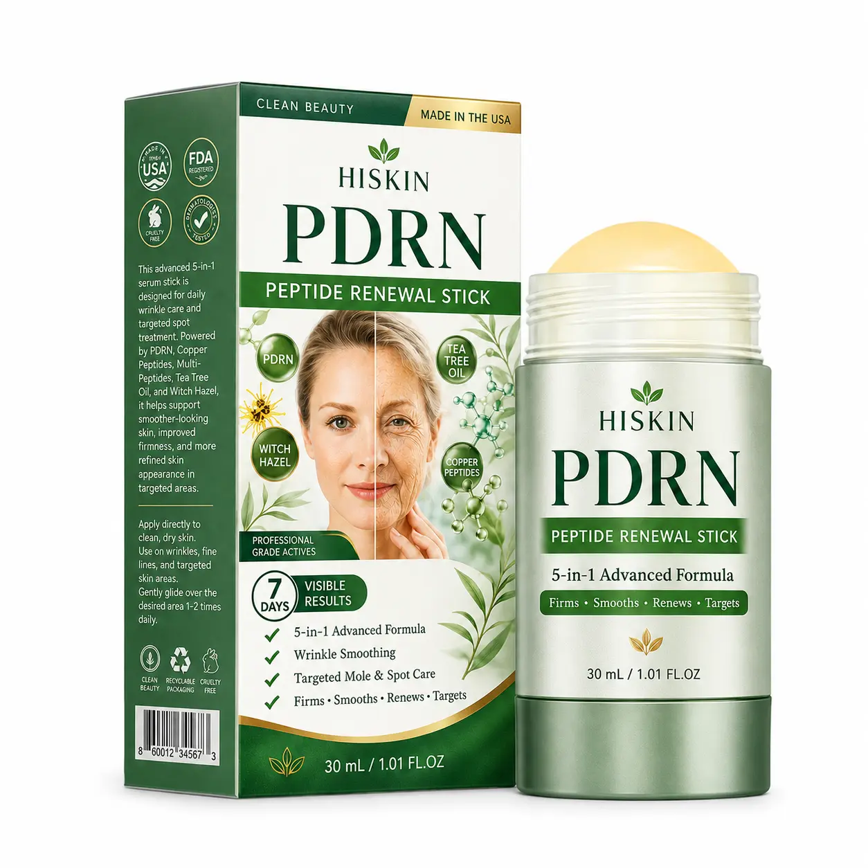 𝑯𝑰𝑺𝑲𝑰𝑵® PDRN Anti‑Aging & Targeted Spot Care(👨⚕️Helps Smooth Wrinkles
– HISKIN Glow