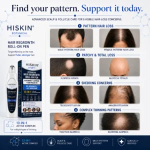 HISKIN® Botanical
      Hair Regrowth Roll-On Pen