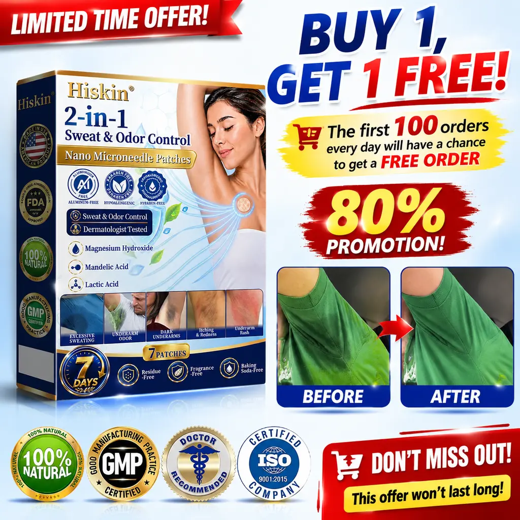 Hiskin® 2-in-1 Advanced Sweat Control & Deodorant Microneedle Patches
– HISKIN Glow