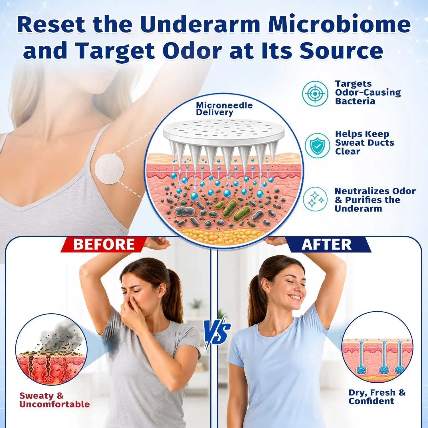 Hiskin® 2-in-1 Advanced Sweat Control & Deodorant Microneedle Patches
– HISKIN Glow