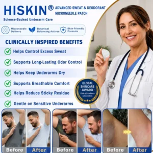 Hiskin® 2-in-1 Advanced Sweat Control & Deodorant Microneedle Patches
– HISKIN Glow