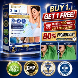 Hiskin® 2-in-1 Advanced Sweat Control & Deodorant Microneedle Patches 
 – HISKIN Glow
