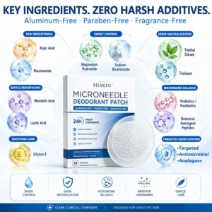 Hiskin® 2-in-1 Advanced Sweat Control & Deodorant Microneedle Patches
– HISKIN Glow